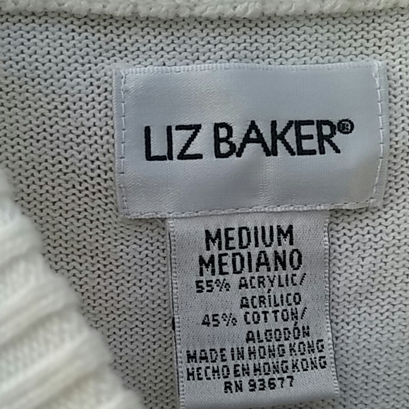 Liz Baker Women's Sweater Top Blouse Tshirt - Picture 5 of 5